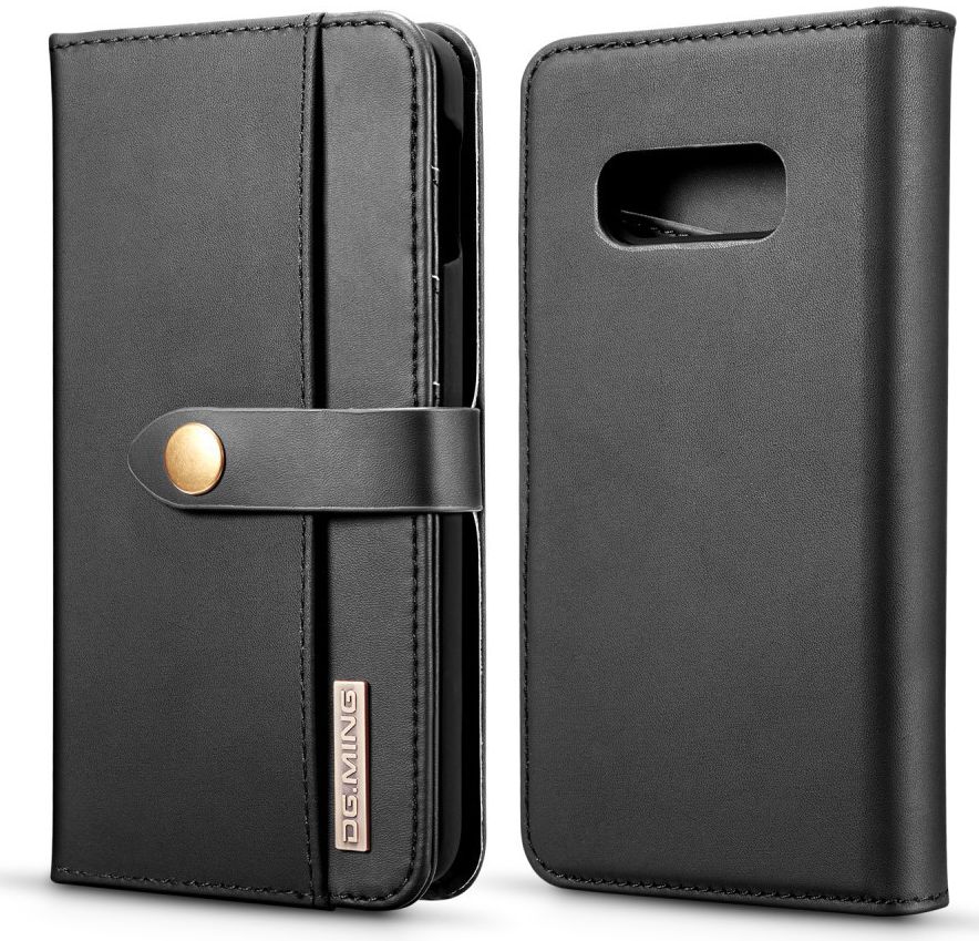 Samsung Galaxy S10E Leren 2-in-1 Bookcase en Back Cover Hoesje Zwart afbeelding 9