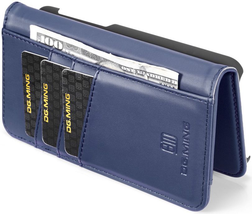 Samsung Galaxy S10E Leren 2-in-1 Bookcase en Back Cover Hoesje Blauw afbeelding 7