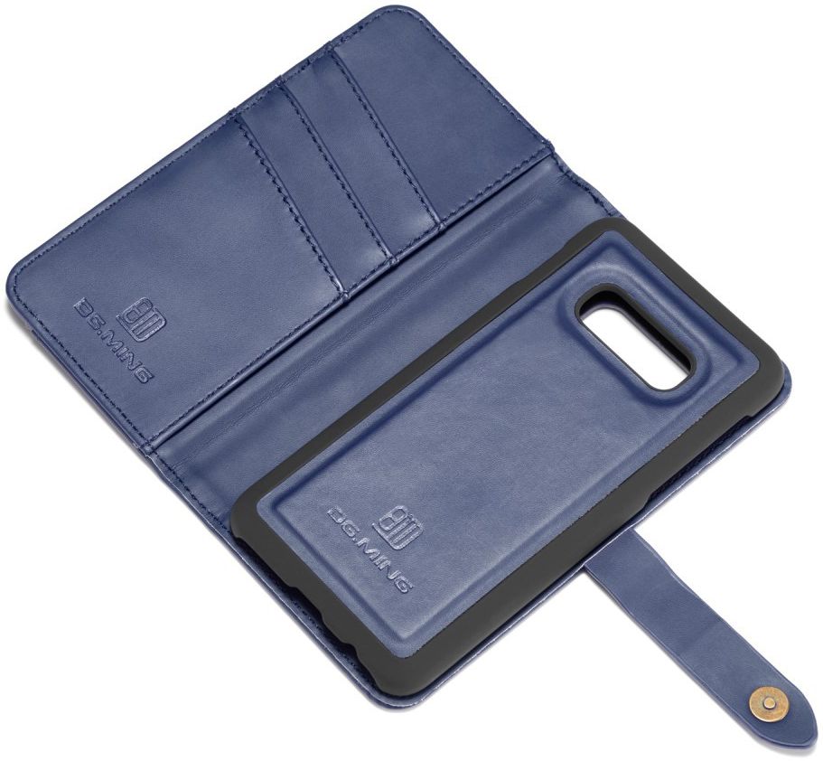Samsung Galaxy S10E Leren 2-in-1 Bookcase en Back Cover Hoesje Blauw afbeelding 10