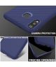 Samsung Galaxy M20 Twill Slim Texture Back Cover Blauw