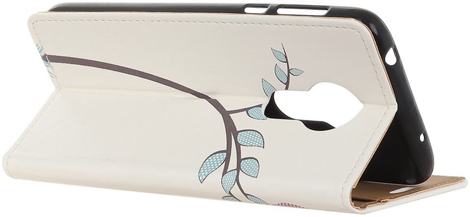Motorola Moto G7 Power Portemonnee Hoesje met Owl Tree Print afbeelding 4