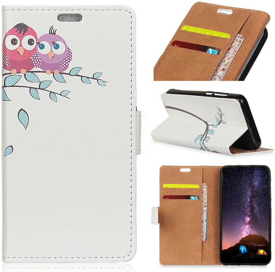 Motorola Moto G7 Power Portemonnee Hoesje met Owl Tree Print afbeelding 6