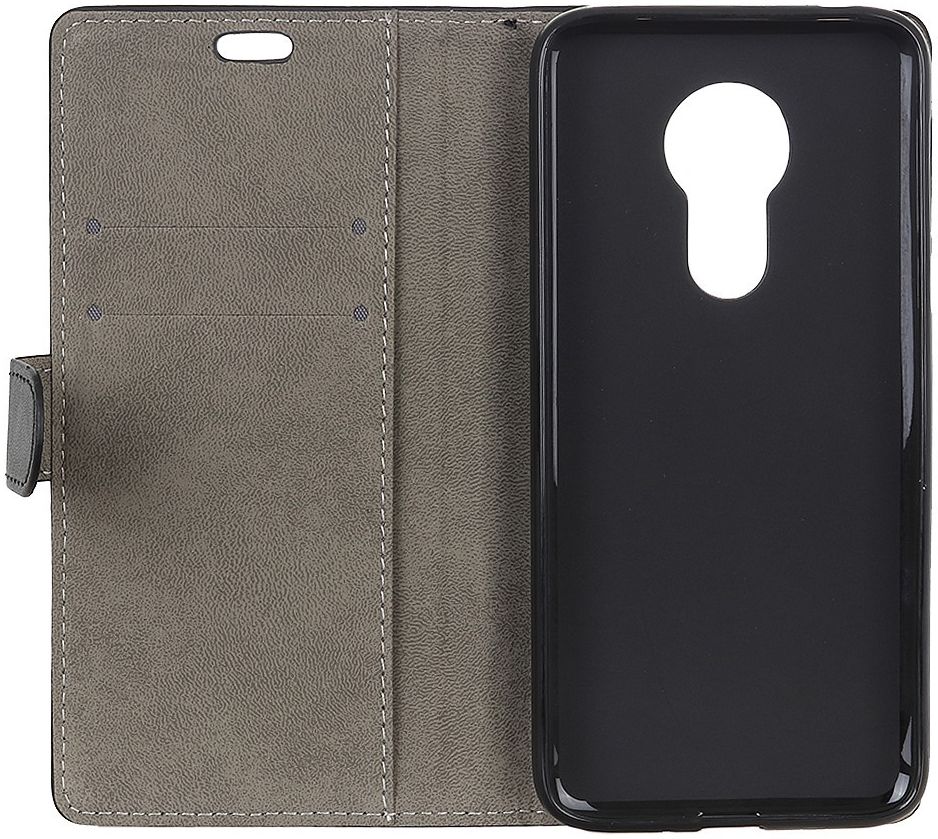 Motorola Moto G7 Power Wallet Stand Hoesje Zwart afbeelding 3
