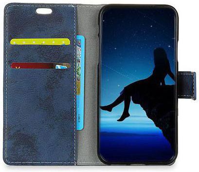Motorola Moto G7 Power Vintage Portemonnee Hoesje Blauw afbeelding 2