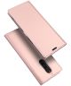 Dux Ducis Skin Pro Series Flip Hoesje Sony Xperia 1 Roze Goud