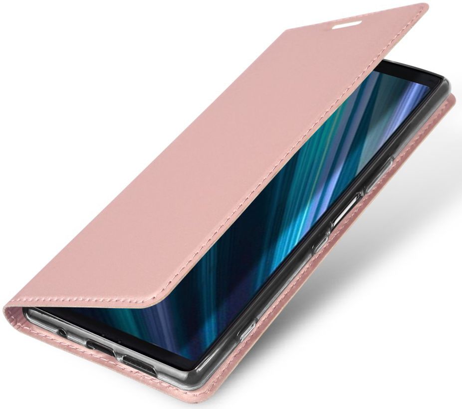 Dux Ducis Skin Pro Series Flip Hoesje Sony Xperia 1 Roze Goud afbeelding 1