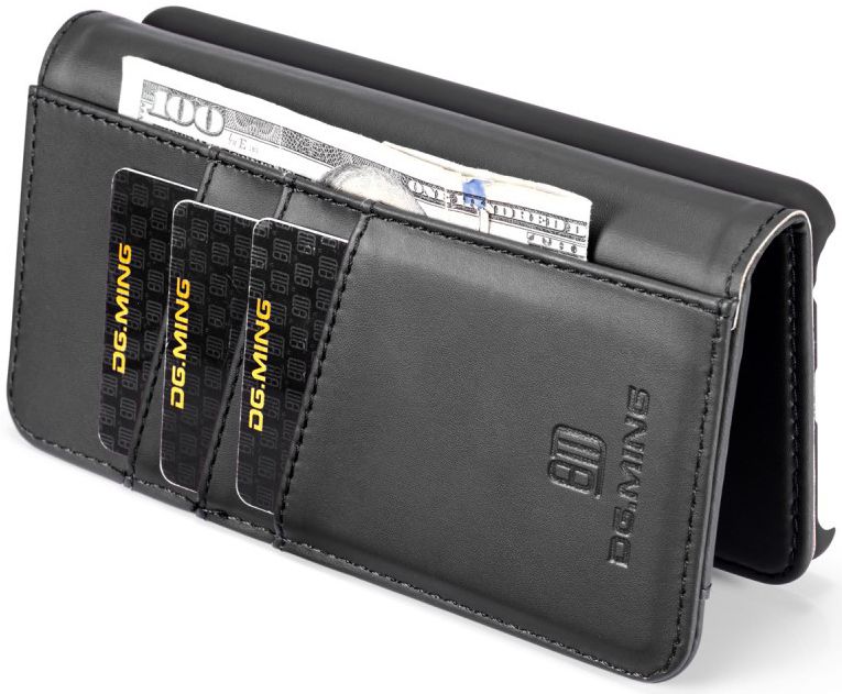 Huawei P30 Leren 2-in-1 Bookcase en Back Cover Hoesje Zwart afbeelding 12