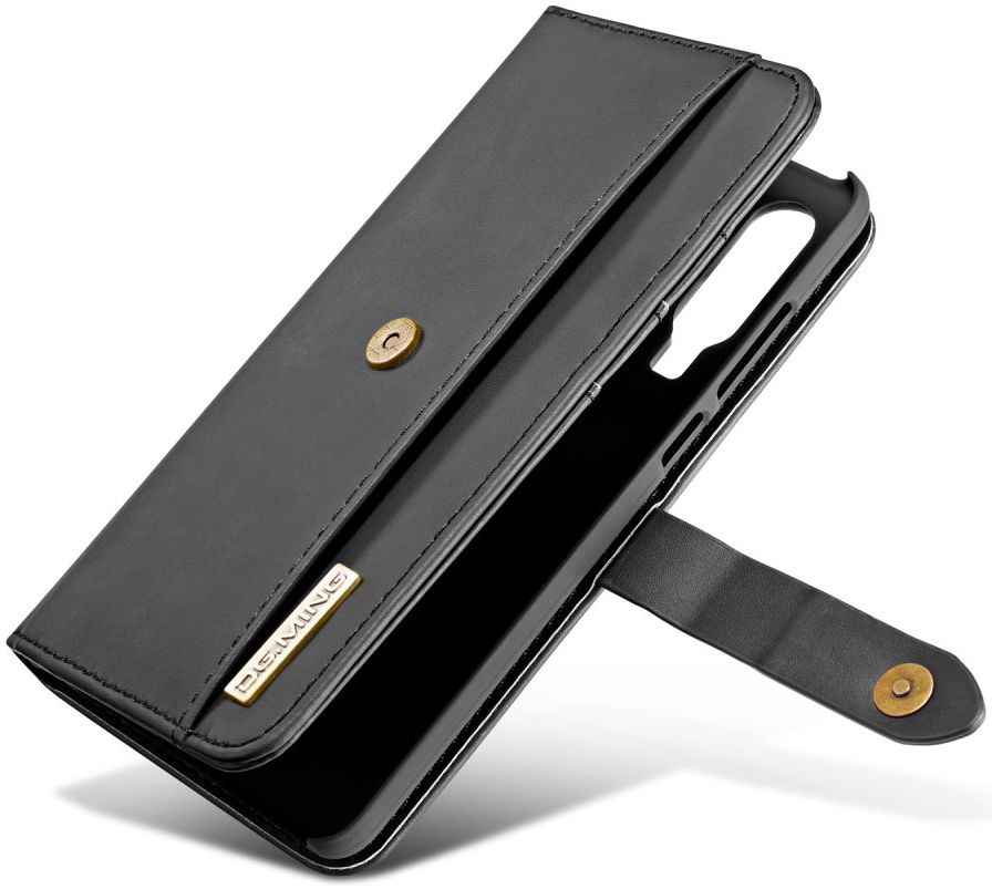 Huawei P30 Leren 2-in-1 Bookcase en Back Cover Hoesje Zwart afbeelding 14