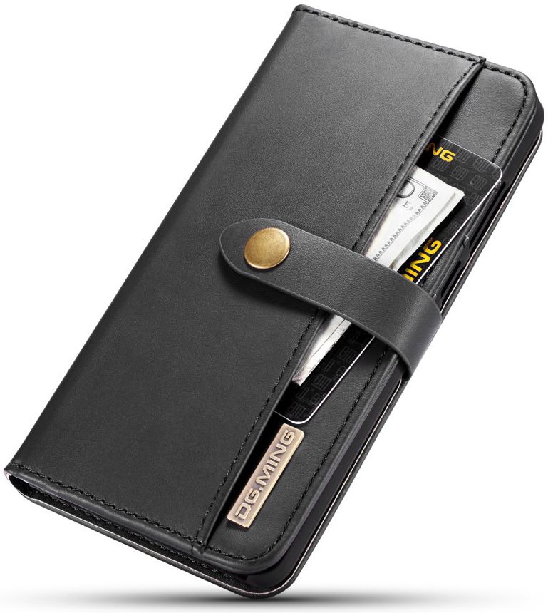 Huawei P30 Leren 2-in-1 Bookcase en Back Cover Hoesje Zwart afbeelding 15