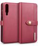 Huawei P30 Leren 2-in-1 Bookcase en Back Cover Hoesje Rood