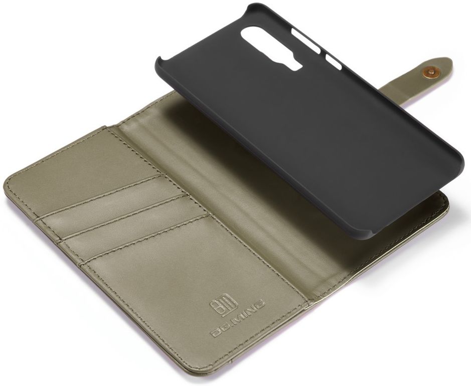 Huawei P30 Leren 2-in-1 Bookcase en Back Cover Hoesje Groen afbeelding 4