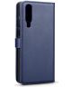 Huawei P30 Leren 2-in-1 Bookcase en Back Cover Hoesje Blauw