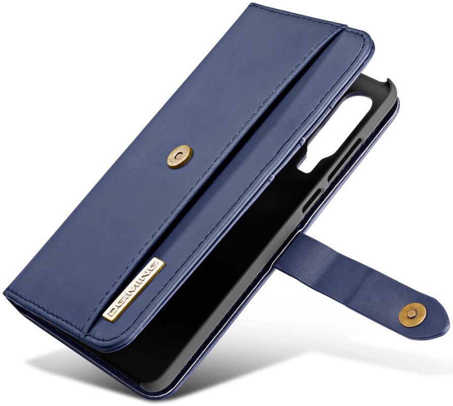Huawei P30 Leren 2-in-1 Bookcase en Back Cover Hoesje Blauw afbeelding 15