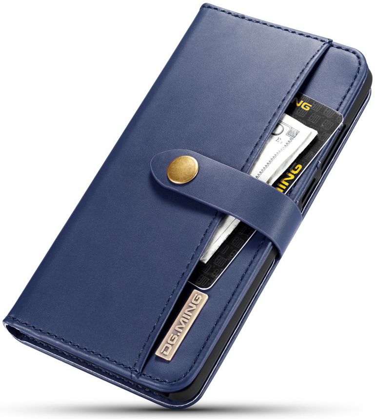 Huawei P30 Leren 2-in-1 Bookcase en Back Cover Hoesje Blauw afbeelding 5