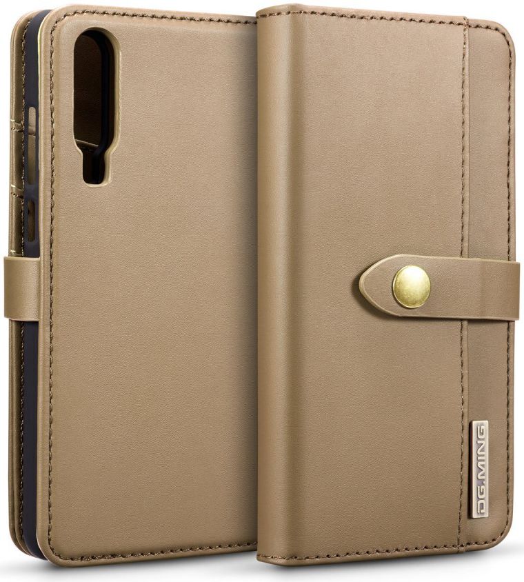 Huawei P30 Leren 2-in-1 Bookcase en Back Cover Hoesje Bruin afbeelding 1