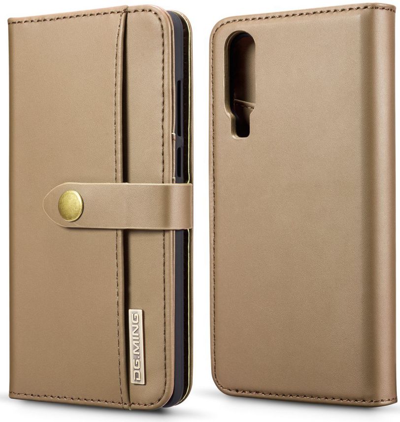 Huawei P30 Leren 2-in-1 Bookcase en Back Cover Hoesje Bruin afbeelding 12