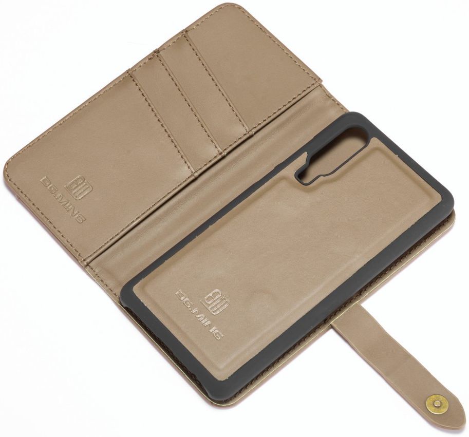 Huawei P30 Leren 2-in-1 Bookcase en Back Cover Hoesje Bruin afbeelding 13