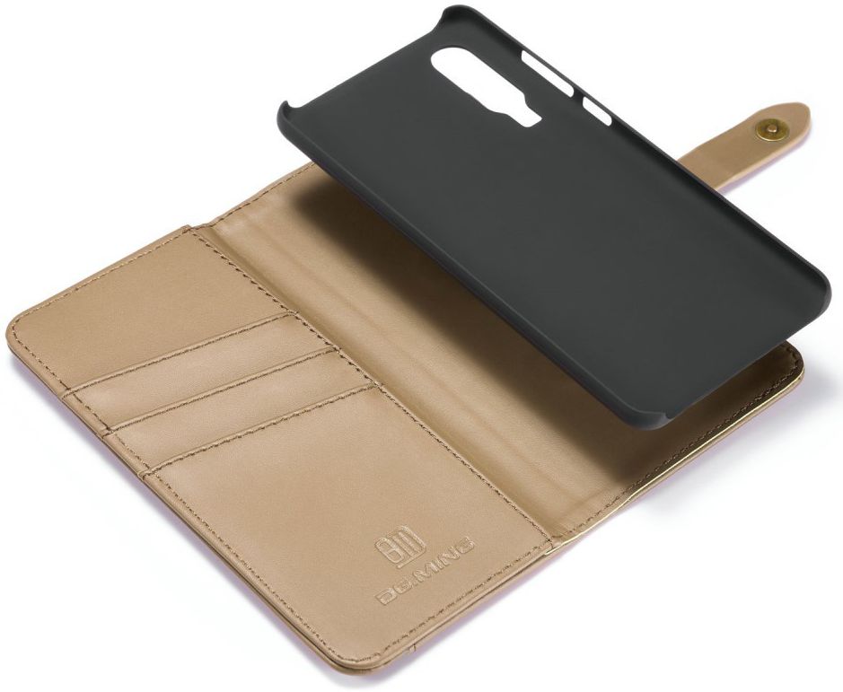 Huawei P30 Leren 2-in-1 Bookcase en Back Cover Hoesje Bruin afbeelding 4