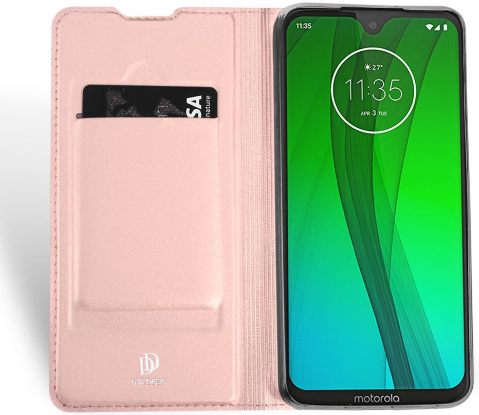 Dux Ducis Premium Book Case Motorola Moto G7 / G7 Plus Hoesje Roze afbeelding 4