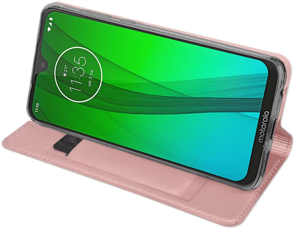 Dux Ducis Premium Book Case Motorola Moto G7 / G7 Plus Hoesje Roze afbeelding 5