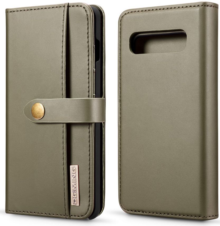 Samsung Galaxy S10 Plus 2-in-1 Bookcase en Back Cover Hoesje Groen afbeelding 15