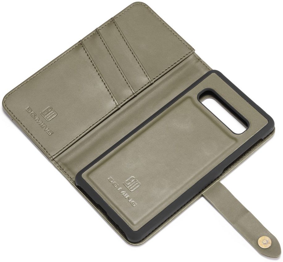 Samsung Galaxy S10 Plus 2-in-1 Bookcase en Back Cover Hoesje Groen afbeelding 5