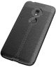 Motorola Moto G7 Play Hoesje Leren Textuur Zwart