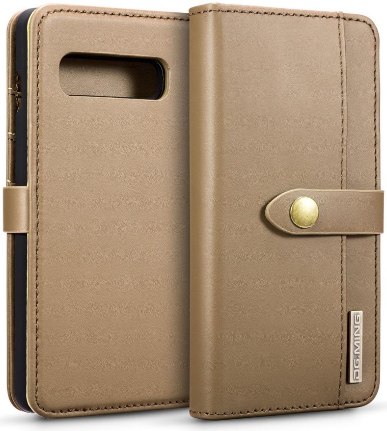 Samsung Galaxy S10 Plus 2-in-1 Bookcase en Back Cover Hoesje Bruin afbeelding 1