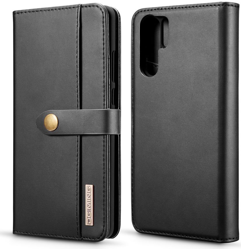 Huawei P30 Pro Leren 2-in-1 Bookcase en Back Cover Hoesje Zwart afbeelding 8