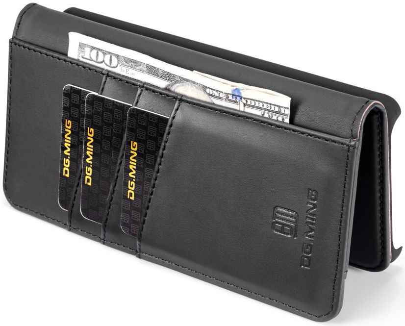 Huawei P30 Pro Leren 2-in-1 Bookcase en Back Cover Hoesje Zwart afbeelding 13