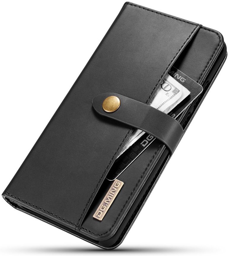 Huawei P30 Pro Leren 2-in-1 Bookcase en Back Cover Hoesje Zwart afbeelding 14