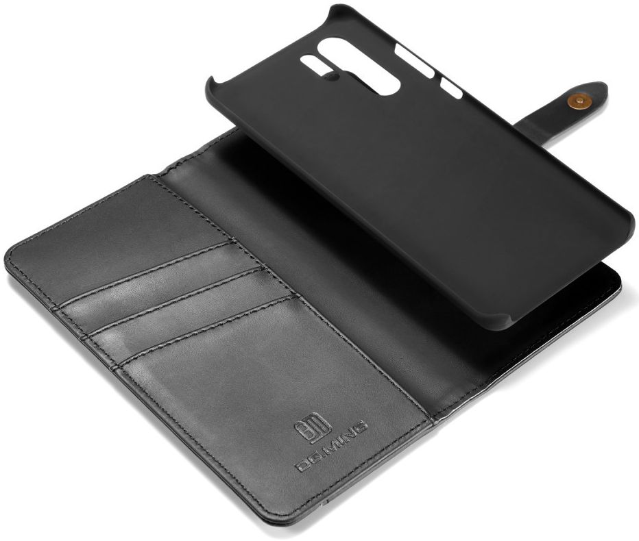 Huawei P30 Pro Leren 2-in-1 Bookcase en Back Cover Hoesje Zwart afbeelding 2