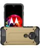 Motorola Moto G7 Play Hybride Hoesje Goud