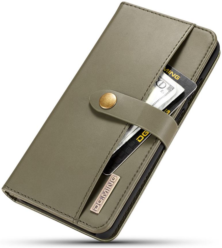 Huawei P30 Pro Leren 2-in-1 Bookcase en Back Cover Hoesje Groen afbeelding 13