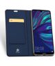 Dux Ducis Premium Book Case Huawei Y7 (2019) Hoesje Blauw
