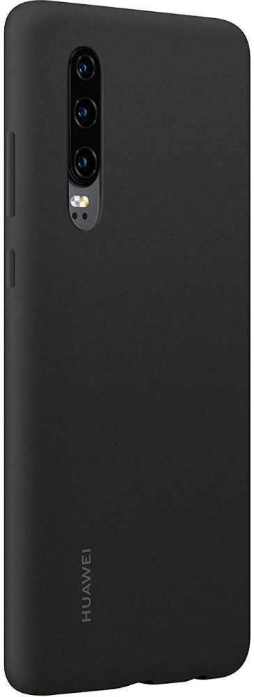 Originele Huawei P30 Silicon Car Hoesje Zwart afbeelding 2