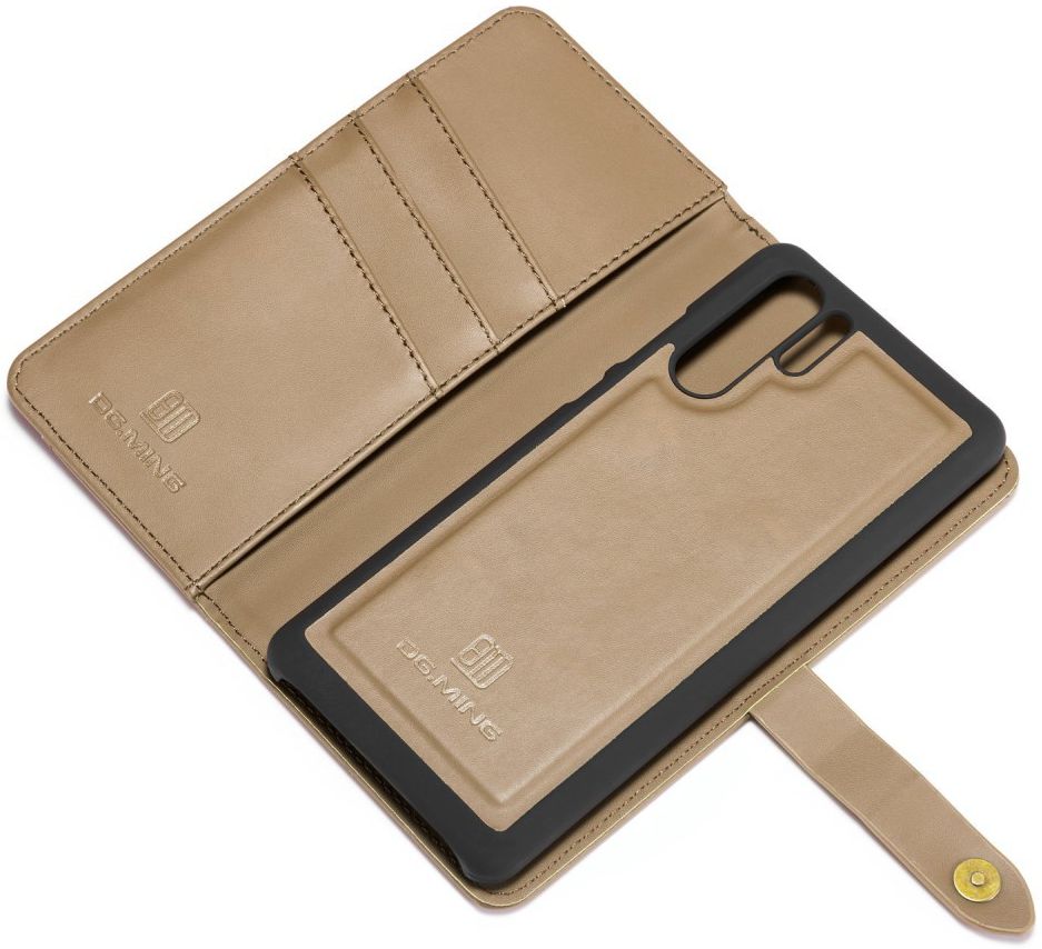 Huawei P30 Pro Leren 2-in-1 Bookcase en Back Cover Hoesje Bruin afbeelding 7