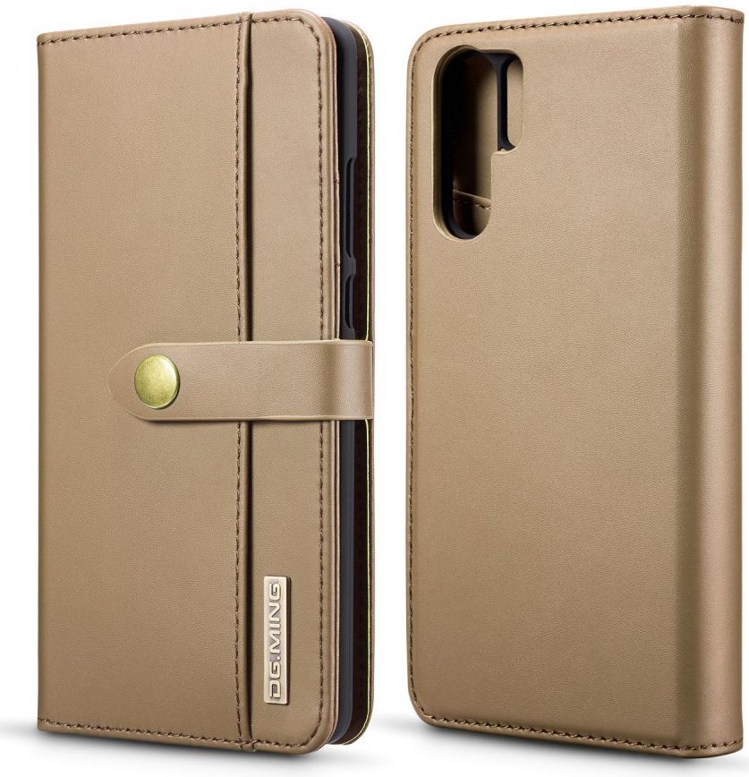 Huawei P30 Pro Leren 2-in-1 Bookcase en Back Cover Hoesje Bruin afbeelding 10