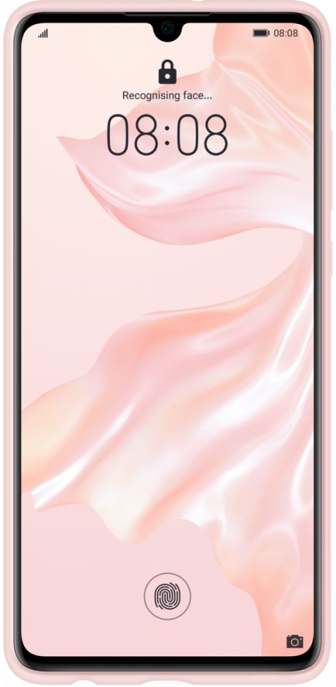 Originele Huawei P30 Silicon Car Hoesje Roze afbeelding 2