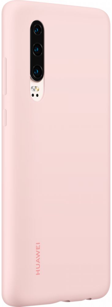 Originele Huawei P30 Silicon Car Hoesje Roze afbeelding 3