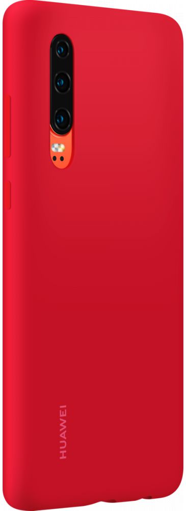 Originele Huawei P30 Silicon Car Hoesje Rood afbeelding 3