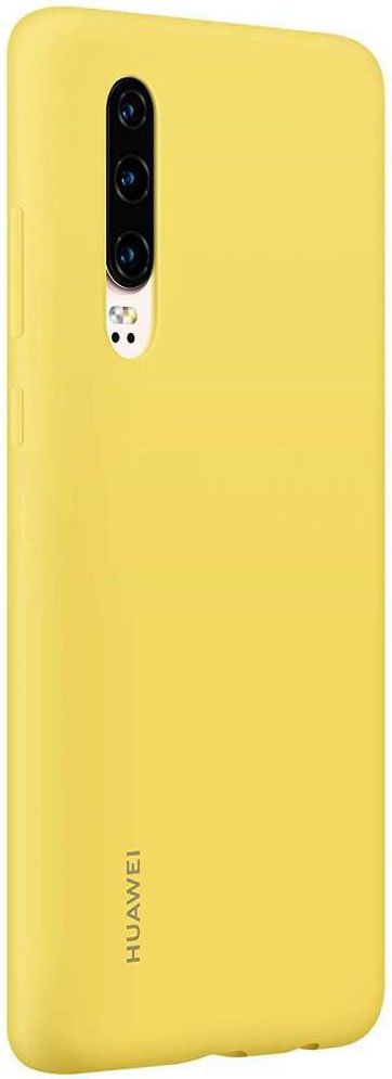 Originele Huawei P30 Silicon Car Hoesje Geel afbeelding 3