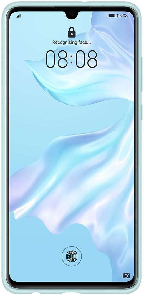 Originele Huawei P30 Silicon Car Hoesje Blauw afbeelding 2
