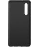 Originele Huawei P30 PU Lederen Back Cover Zwart