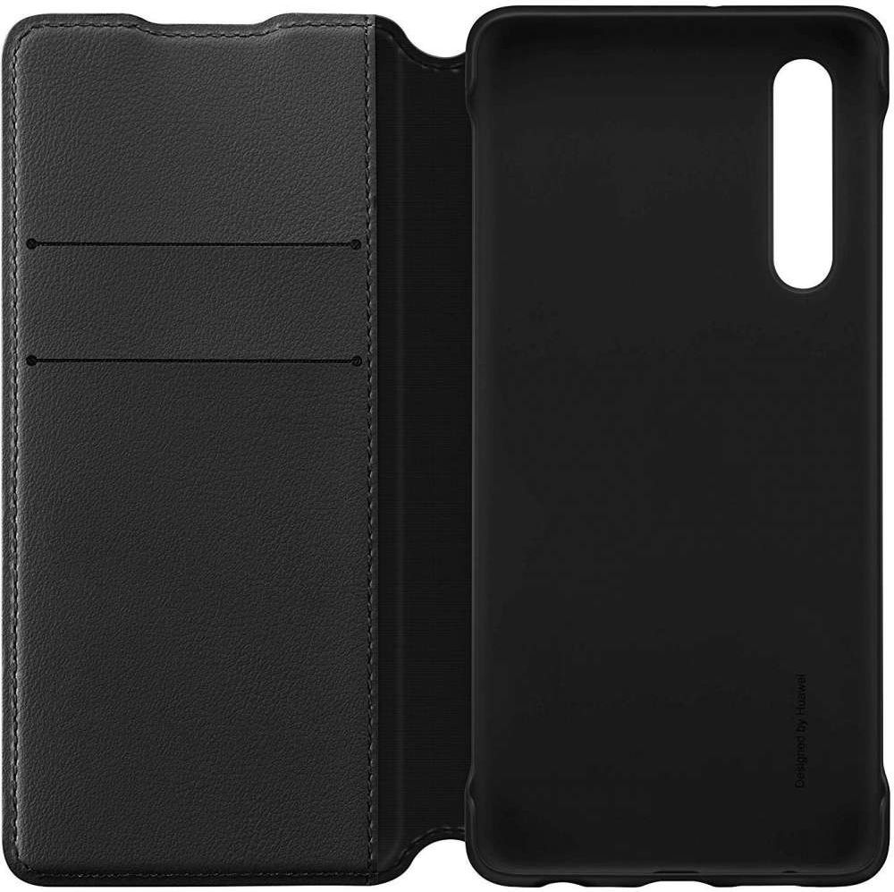 Originele Huawei P30 Wallet Flip Hoesje Zwart afbeelding 4