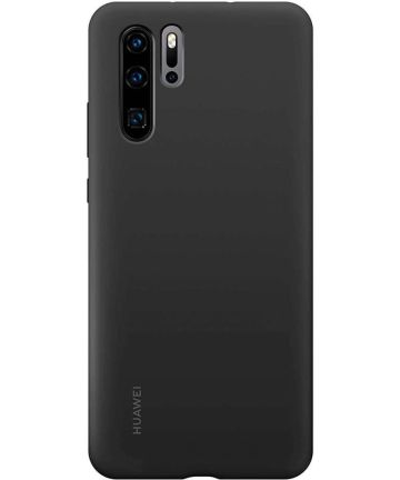 Originele Huawei P30 Pro Silicon Hoesje Zwart Hoesjes