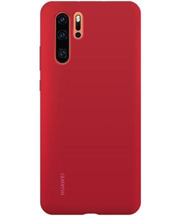 Originele Huawei P30 Pro Silicon Hoesje Rood Hoesjes