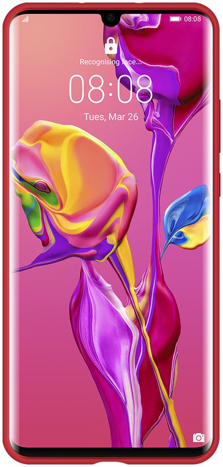 Originele Huawei P30 Pro Silicon Hoesje Rood afbeelding 2
