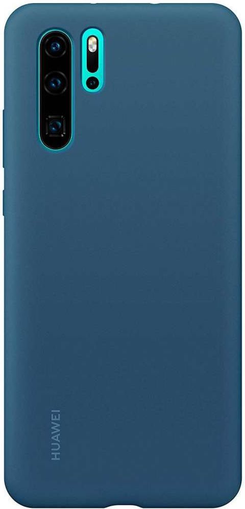 Originele Huawei P30 Pro Silicon Hoesje Donker Blauw afbeelding 1