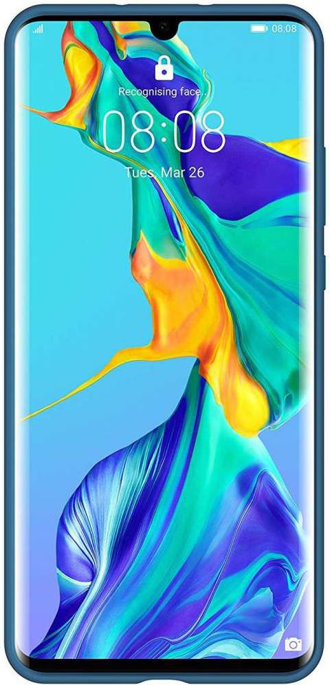 Originele Huawei P30 Pro Silicon Hoesje Donker Blauw afbeelding 3